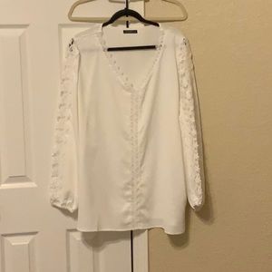 White lace blouse